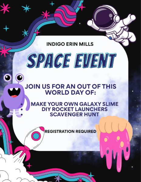 Indigo Erin Mills: Space Event